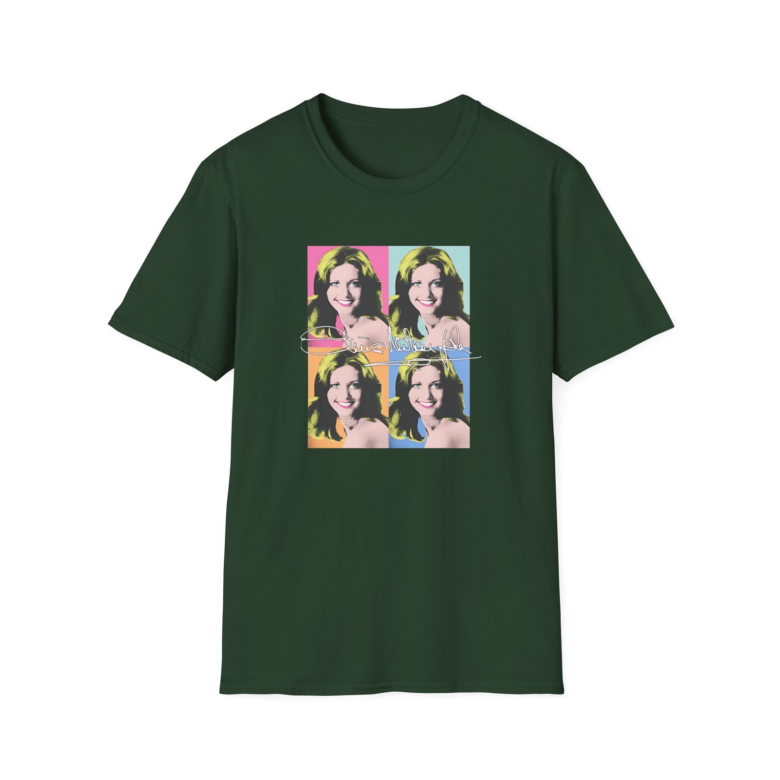 Olivia Newton John Pop Art Unisex Softstyle T-Shirt