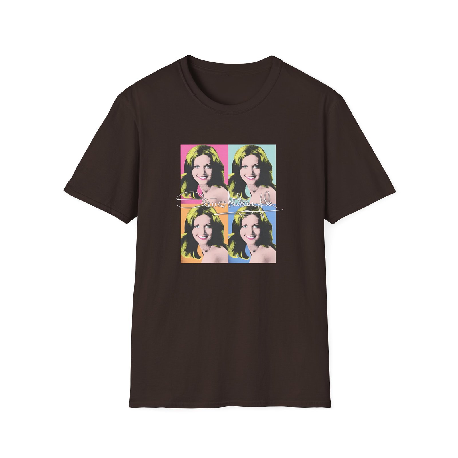 Olivia Newton John Pop Art Unisex Softstyle T-Shirt