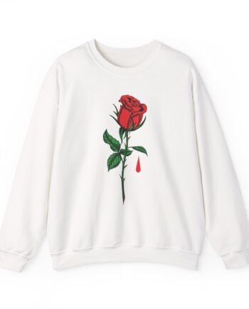 Blue October Big Rose Unisex Heavy Blend™ Crewneck Sweatshirt