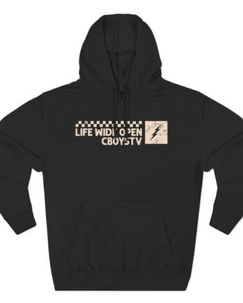 Cboystv Checkered Tournament Three-Panel Fleece Hoodie