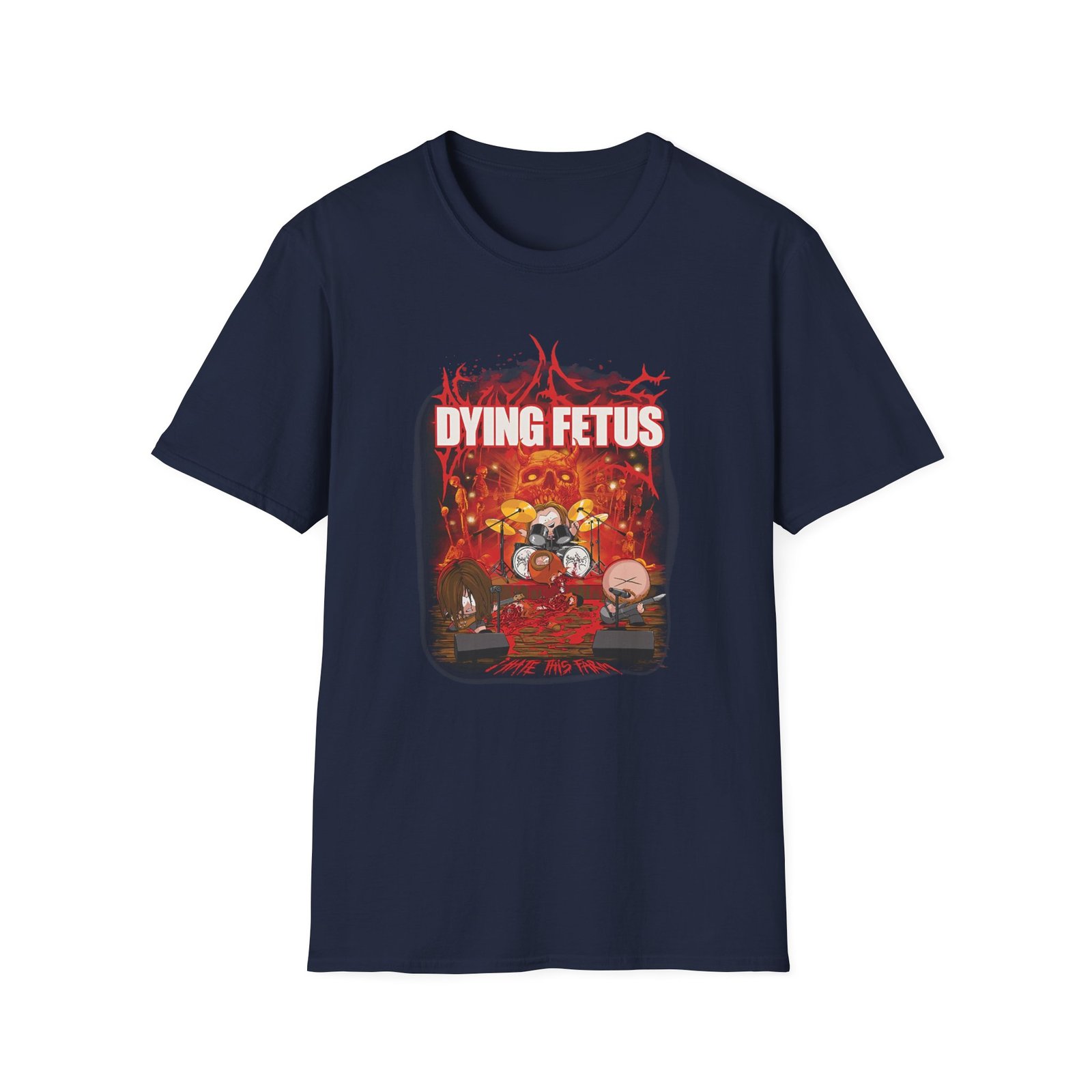 Dying Fetus I Hate This Farm Unisex Softstyle T-Shirt