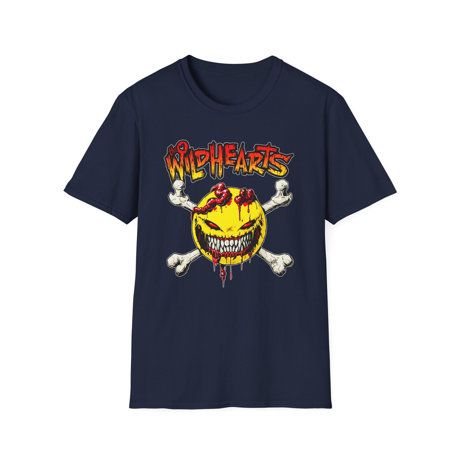 The Wildhearts Smileybones Logo Unisex Softstyle T-Shirt