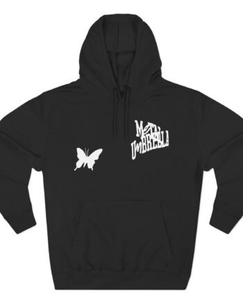 Sypherpk Butterfly Embroidered Three-Panel Fleece Hoodie