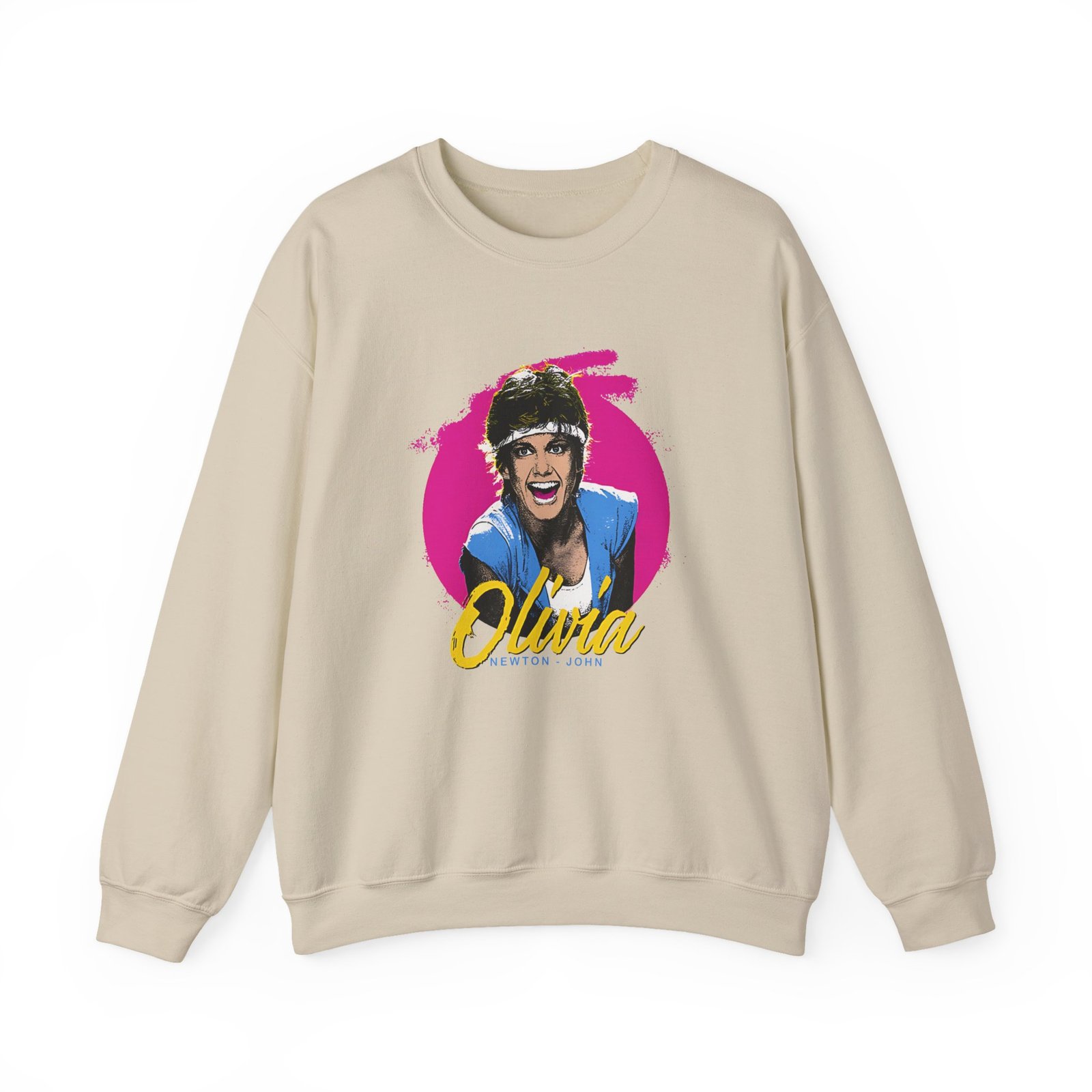 Olivia Newton John Retro Physical Muscle Unisex Heavy Blend™ Crewneck Sweatshirt