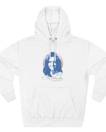 Olivia Newton John Smiles & Signs Three-Panel Fleece Hoodie