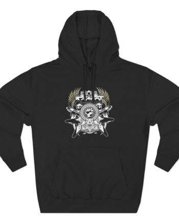 Accept Skull Flying Three-Panel Fleece Hoodie