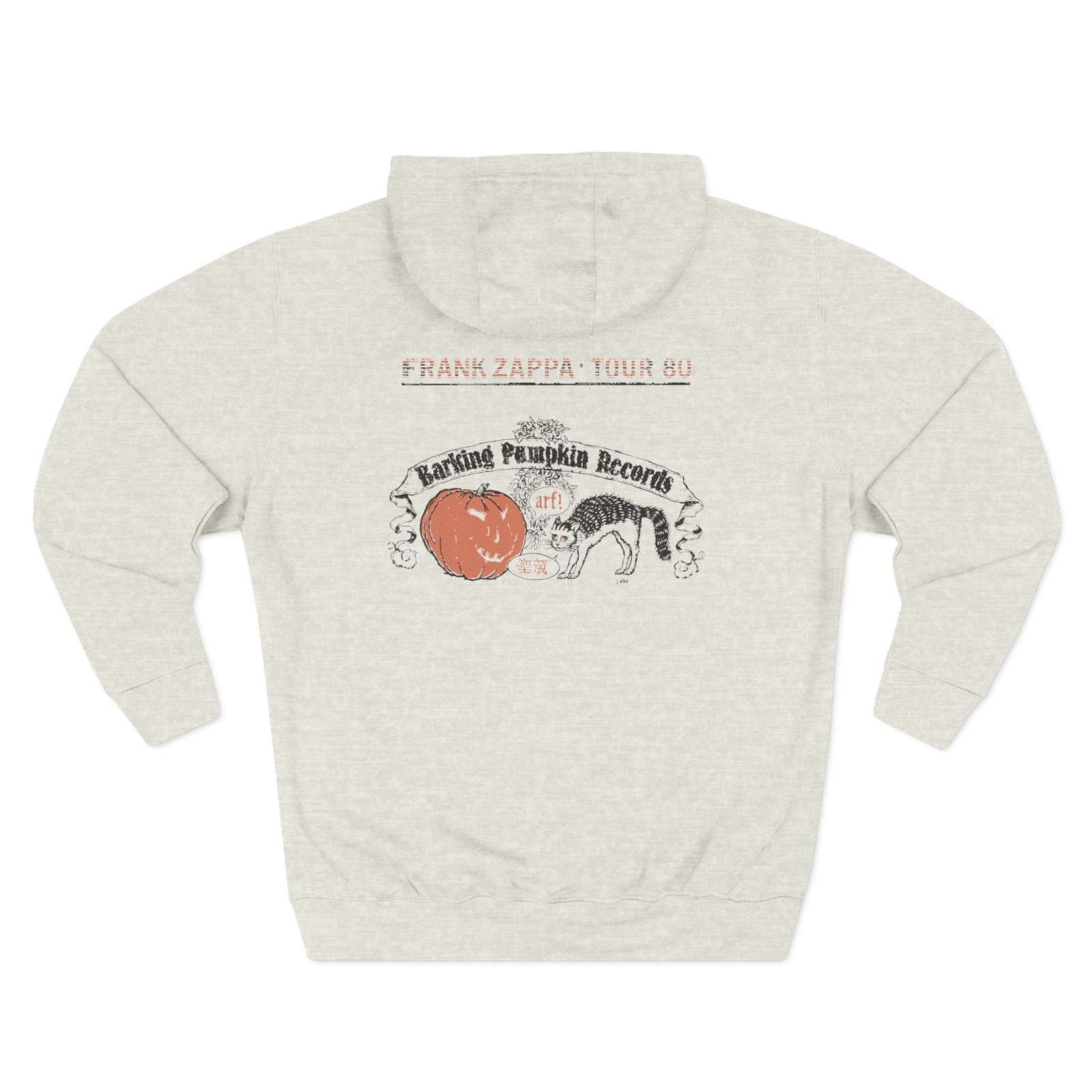 Frank Zappa Barking Pumpkin Record Three-Panel Fleece Hoodie