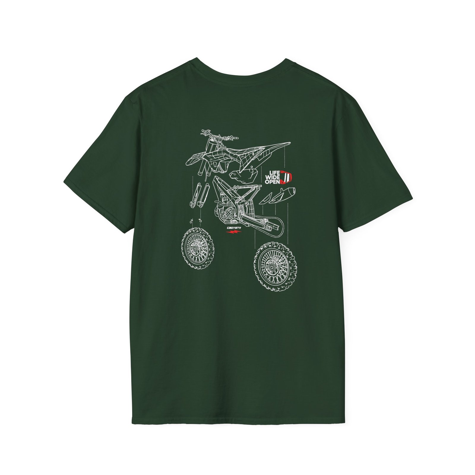Cboystv Dirtbike Blowup Unisex Softstyle T-Shirt
