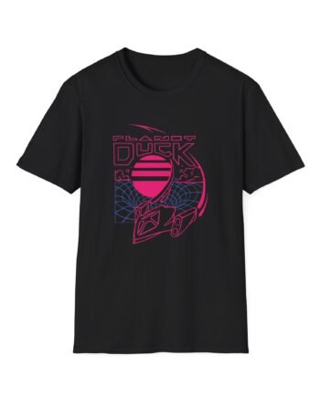 Quackity Plandy Dusk Neon Time Travel Unisex Softstyle T-Shirt
