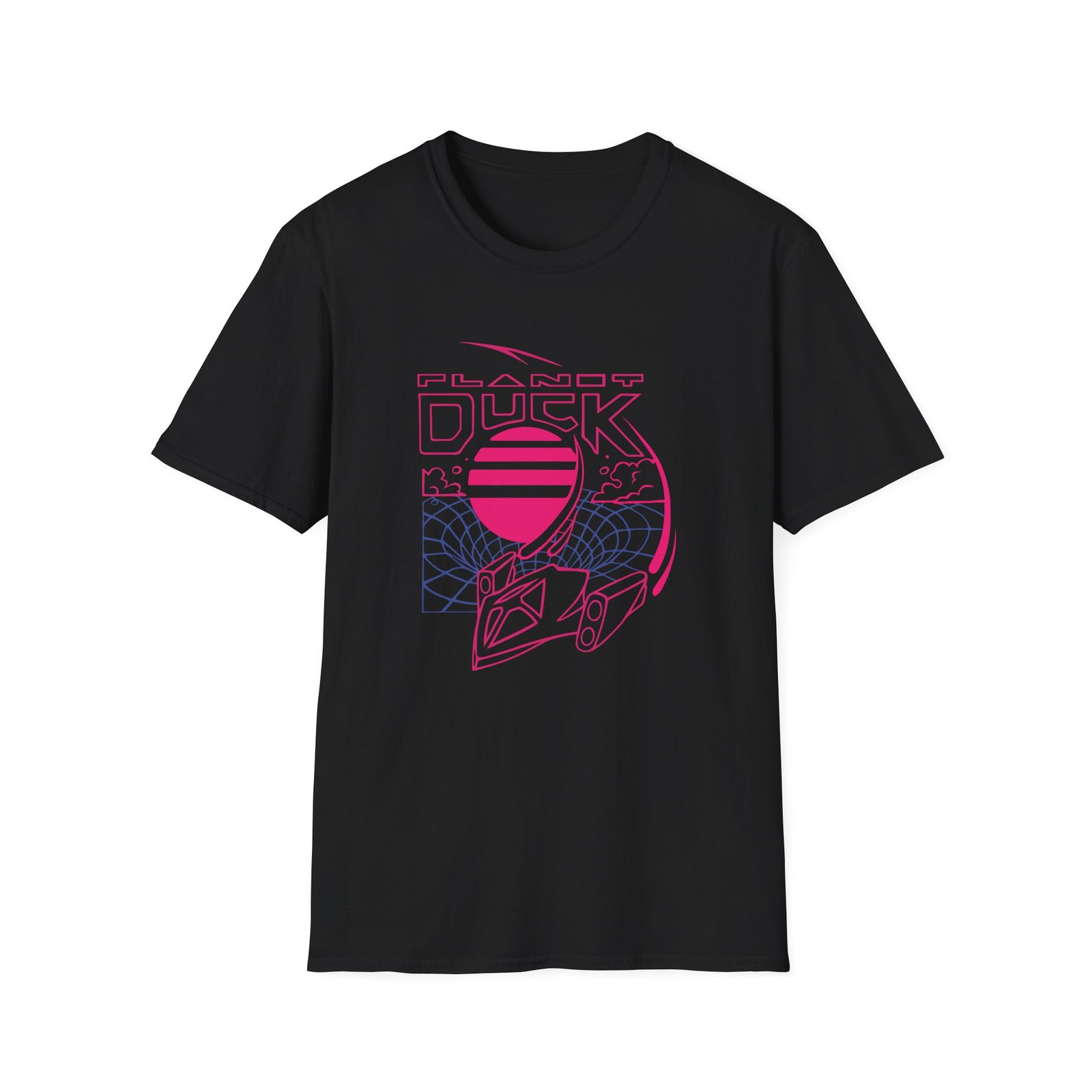 Quackity Plandy Dusk Neon Time Travel Unisex Softstyle T-Shirt