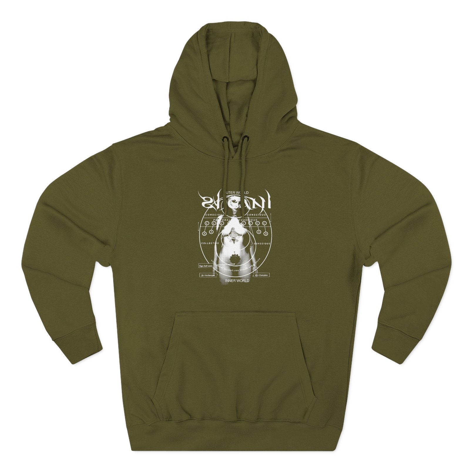 Zheani Body Tour Dates Three-Panel Fleece Hoodie