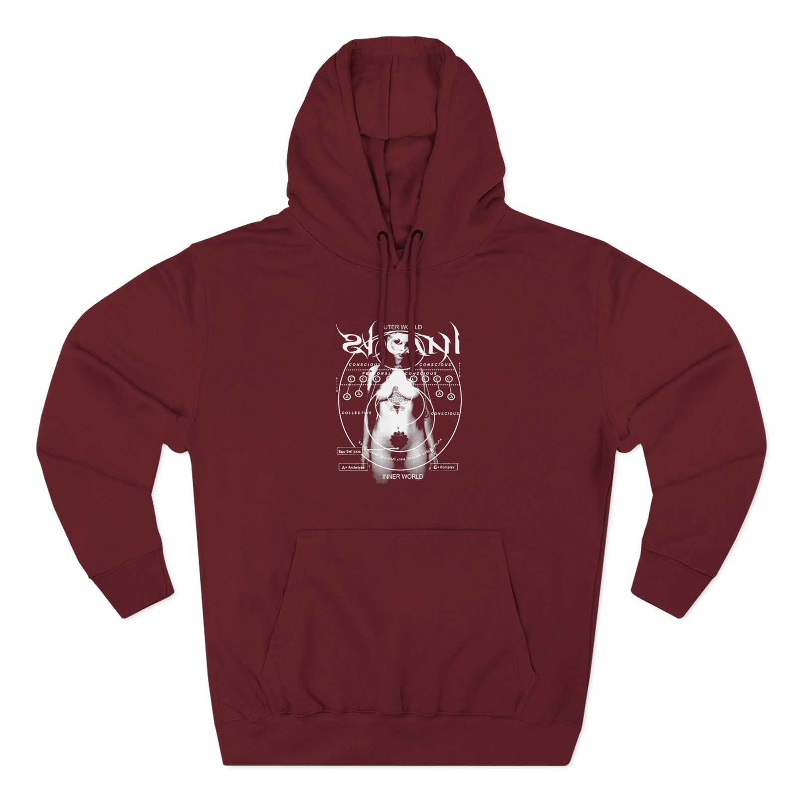 Zheani Body Tour Dates Three-Panel Fleece Hoodie