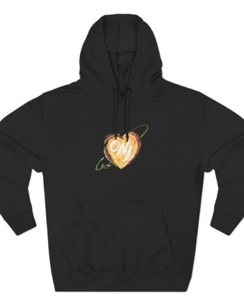 Olivia Newton John Heart Logo Three-Panel Fleece Hoodie