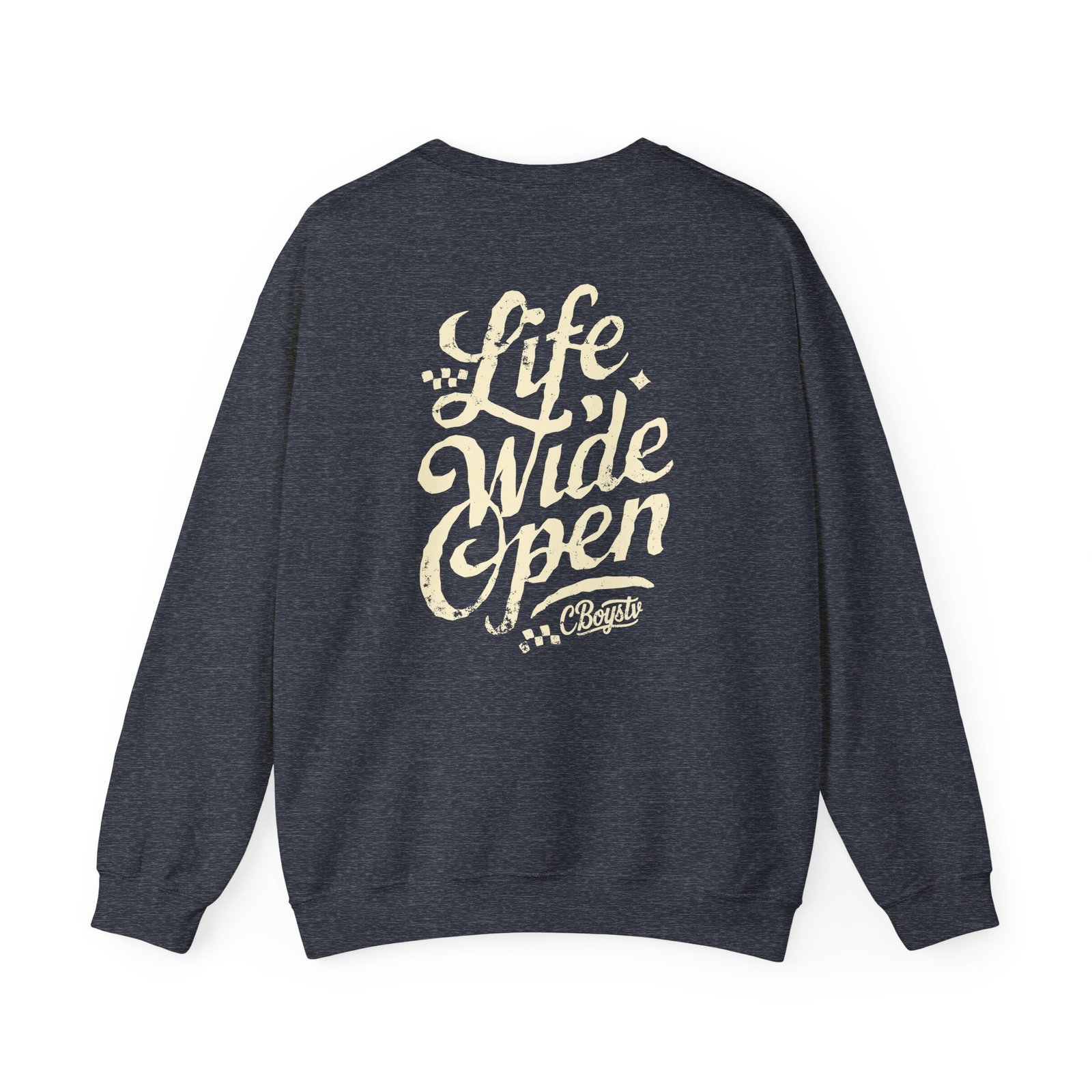 Cboystv Tan Script Unisex Heavy Blend™ Crewneck Sweatshirt