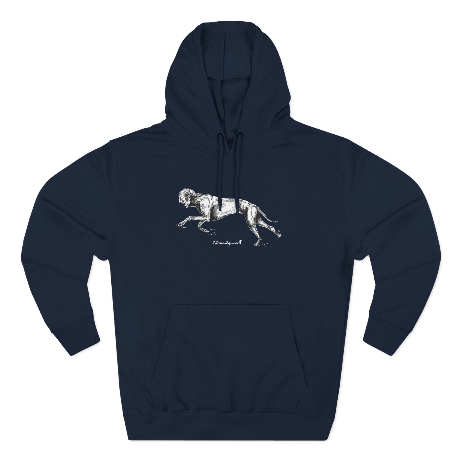 Hunt Show Down Greyhound Trait Three-Panel Fleece Hoodie