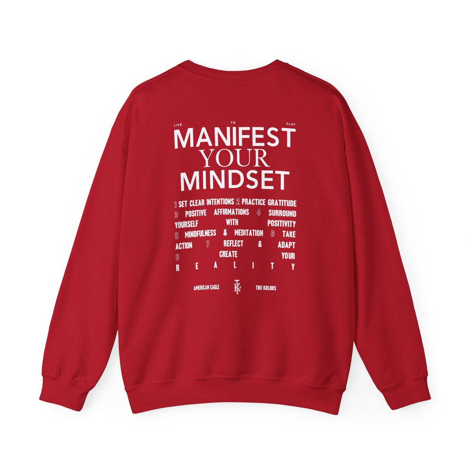 Travis Kelce Manifest Your Mindset Unisex Heavy Blend™ Crewneck Sweatshirt