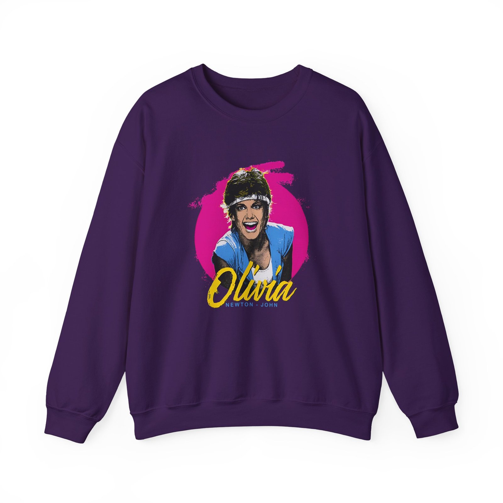 Olivia Newton John Retro Physical Muscle Unisex Heavy Blend™ Crewneck Sweatshirt