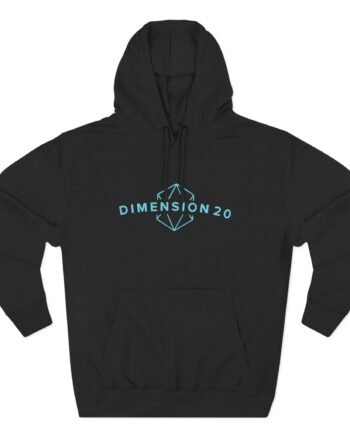 Dropout Dimension 20 Logo Three-Panel Fleece Hoodie