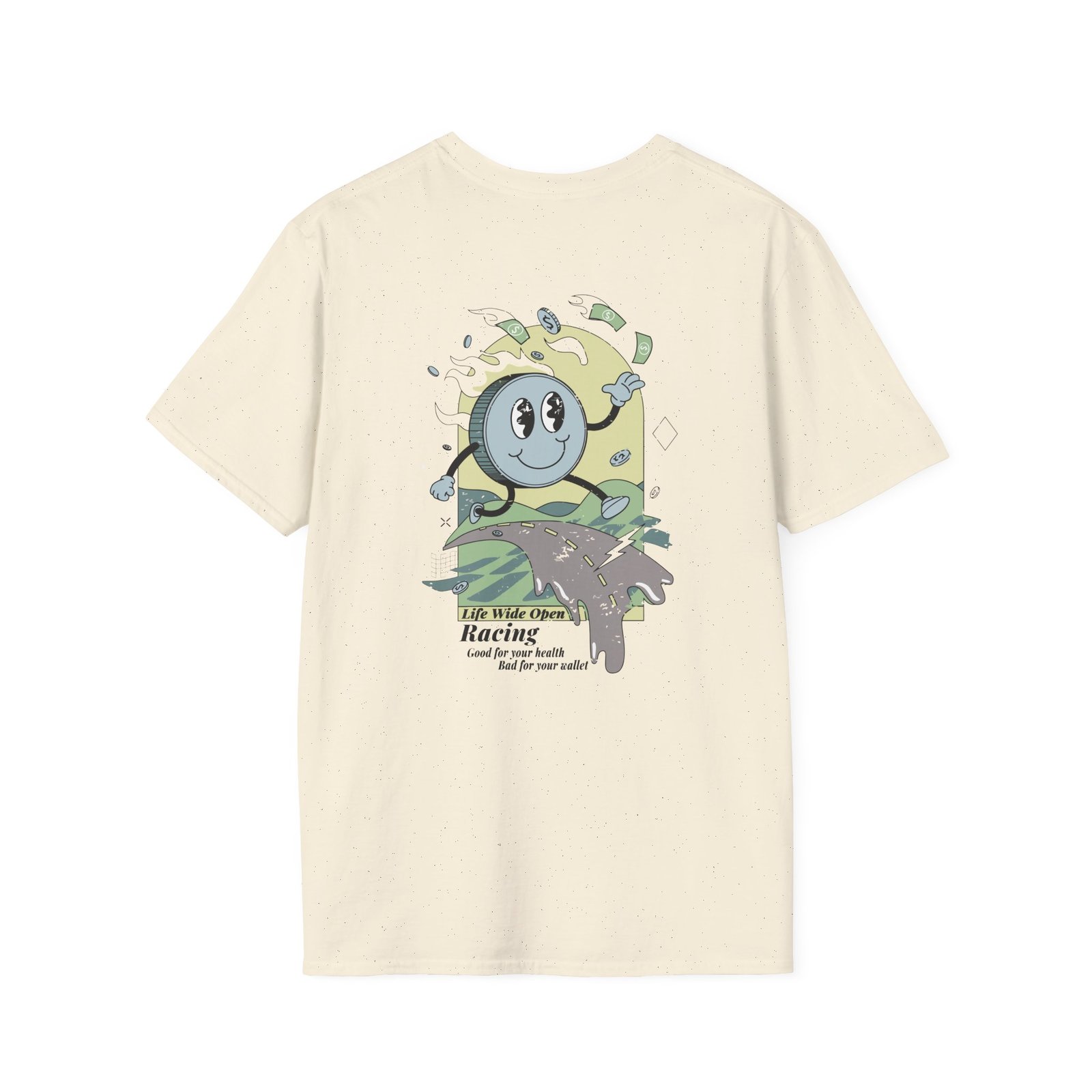 Cboystv Racing Coin Unisex Softstyle T-Shirt