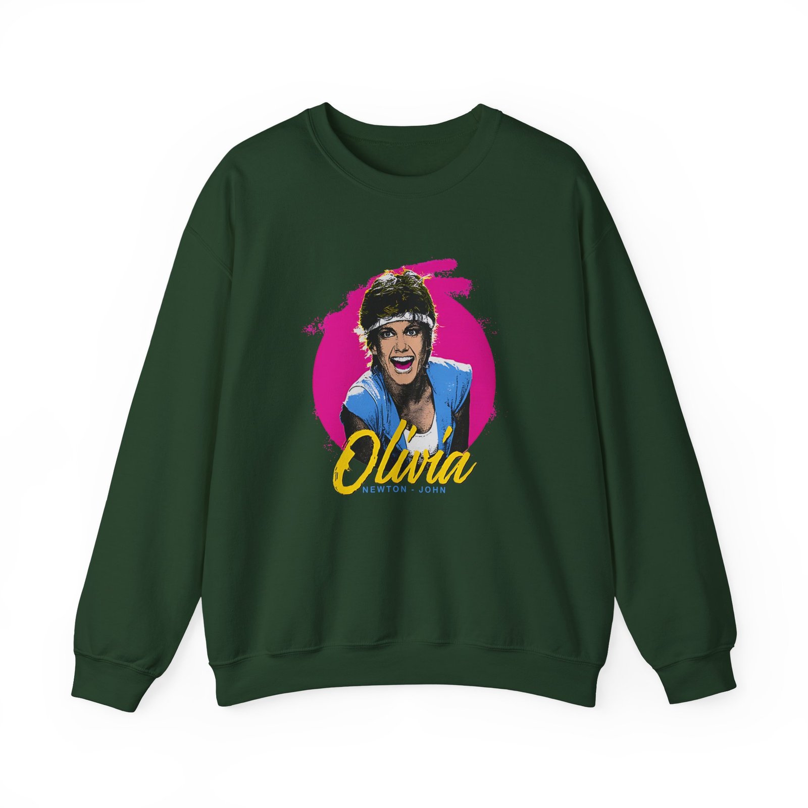 Olivia Newton John Retro Physical Muscle Unisex Heavy Blend™ Crewneck Sweatshirt
