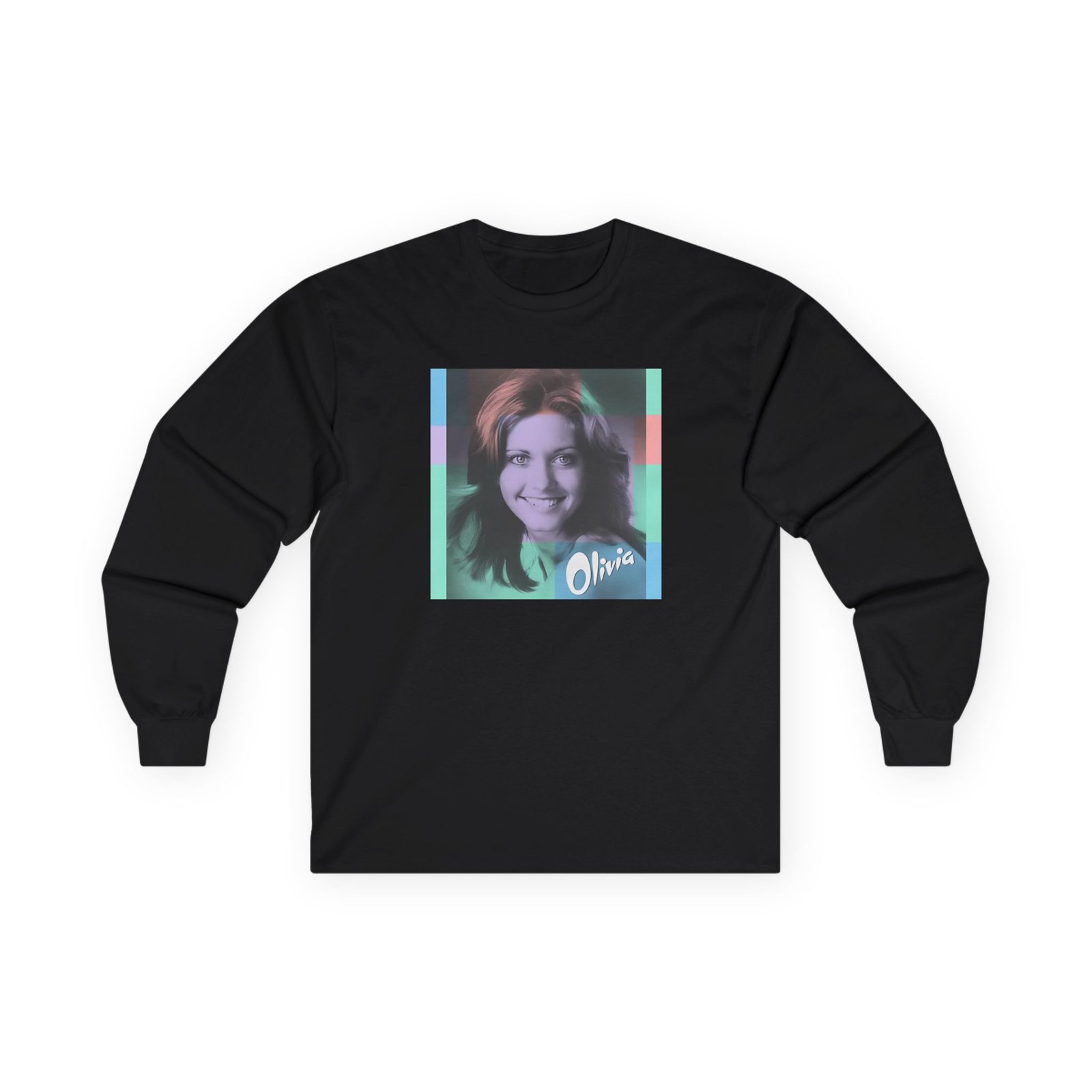 Olivia Newton John Color Block Unisex Ultra Cotton Long Sleeve Tee