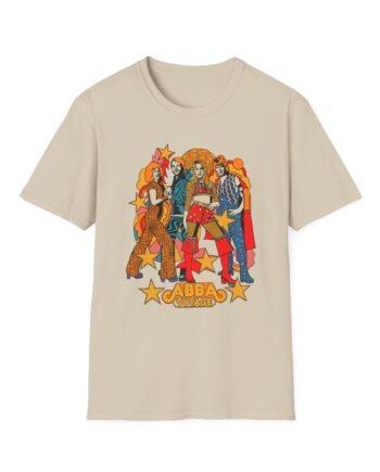ABBA Illustration Natural Unisex Softstyle T-Shirt