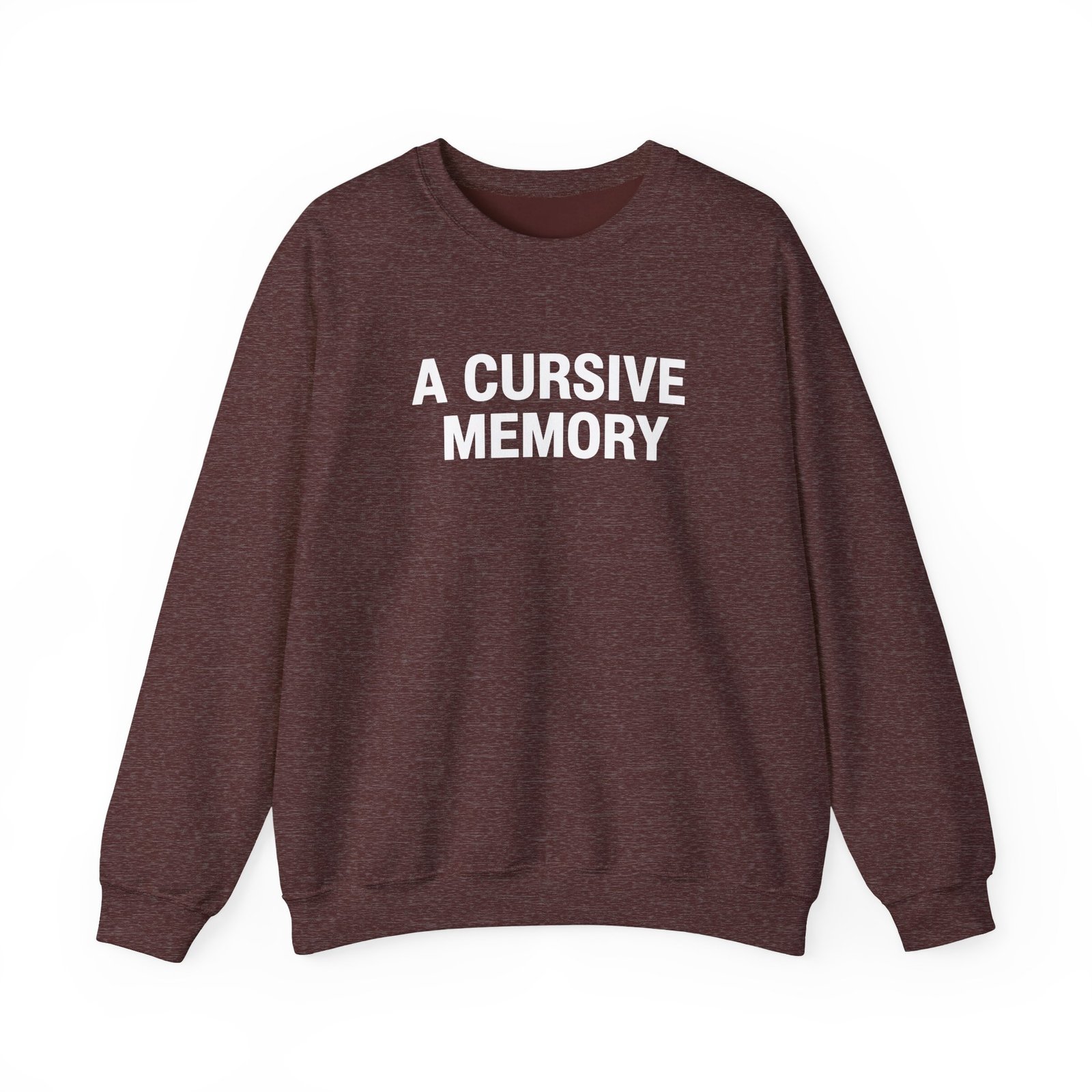 A Cursive Memory Unisex Heavy Blend™ Crewneck Sweatshirt