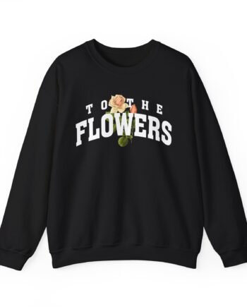 While She Sleeps Flowers Varsity Unisex Heavy Blend™ Crewneck Sweatshirt