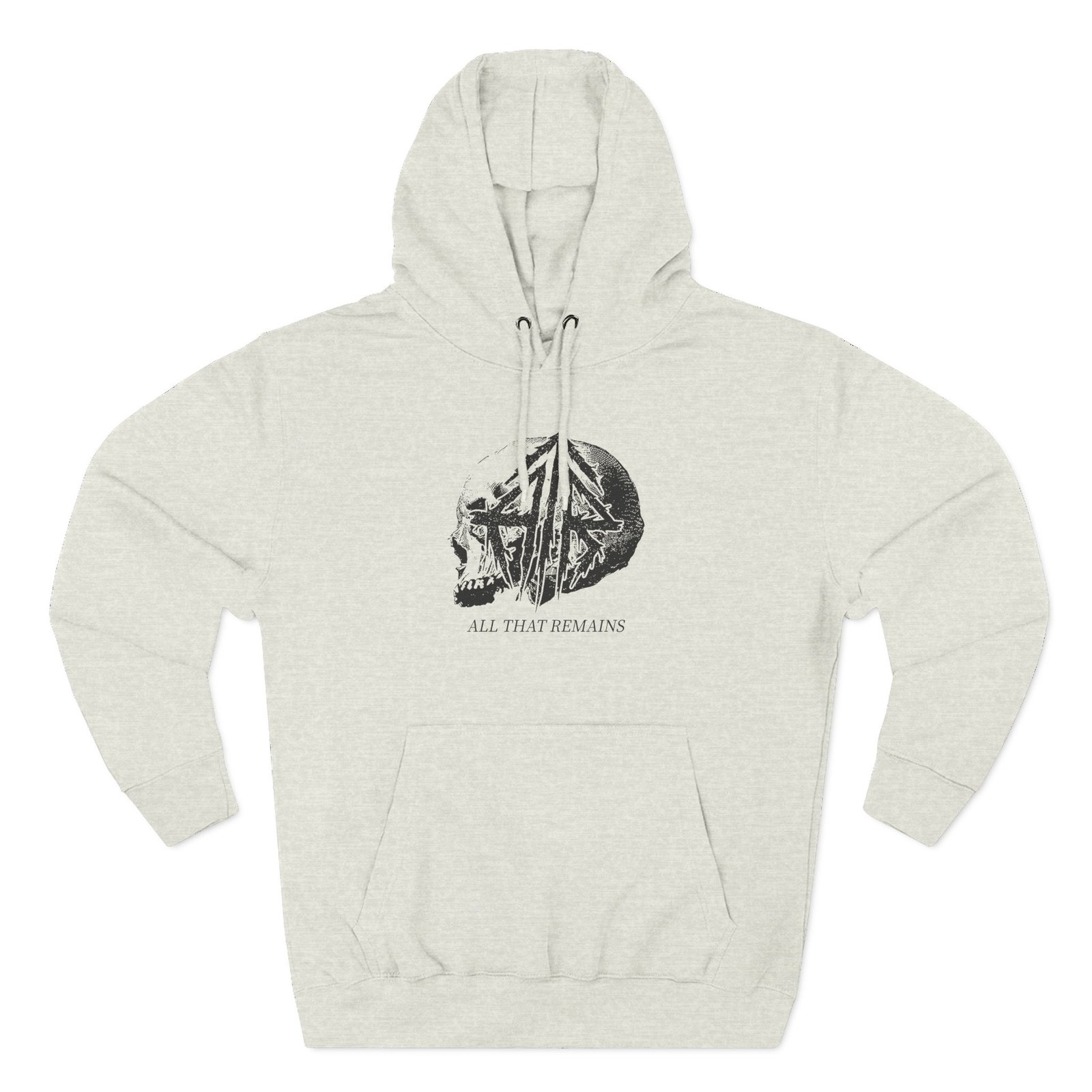 All That Remains Tie Dye Skull Three-Panel Fleece Hoodie