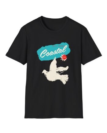 Neil Young Coastal Peace Dove Unisex Softstyle T-Shirt