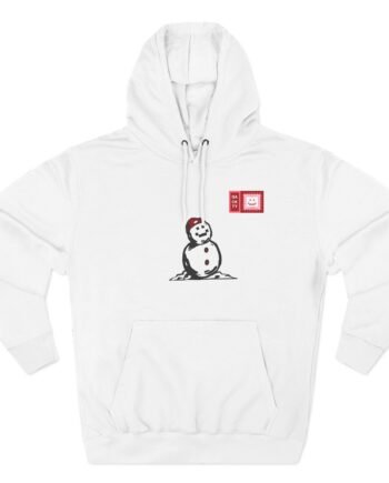 Quackity Snowman Three-Panel Fleece Hoodie