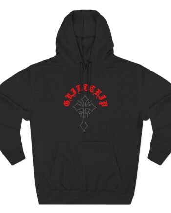 Guilt Trip Rhinestone Three-Panel Fleece Hoodie