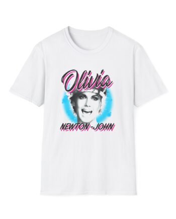 Olivia Newton John Pastel Paint Unisex Softstyle T-Shirt