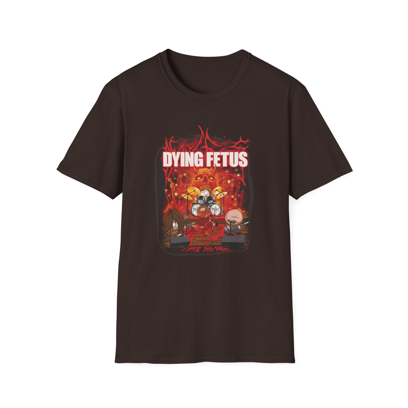Dying Fetus I Hate This Farm Unisex Softstyle T-Shirt