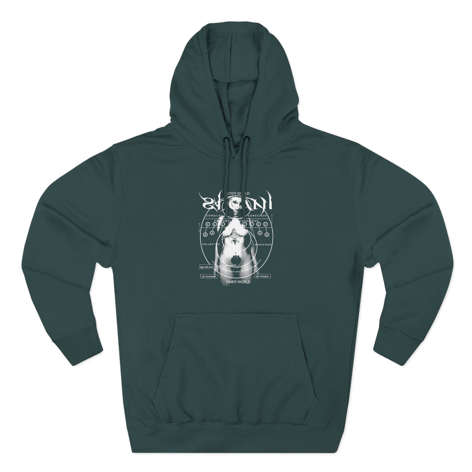 Zheani Body Tour Dates Three-Panel Fleece Hoodie