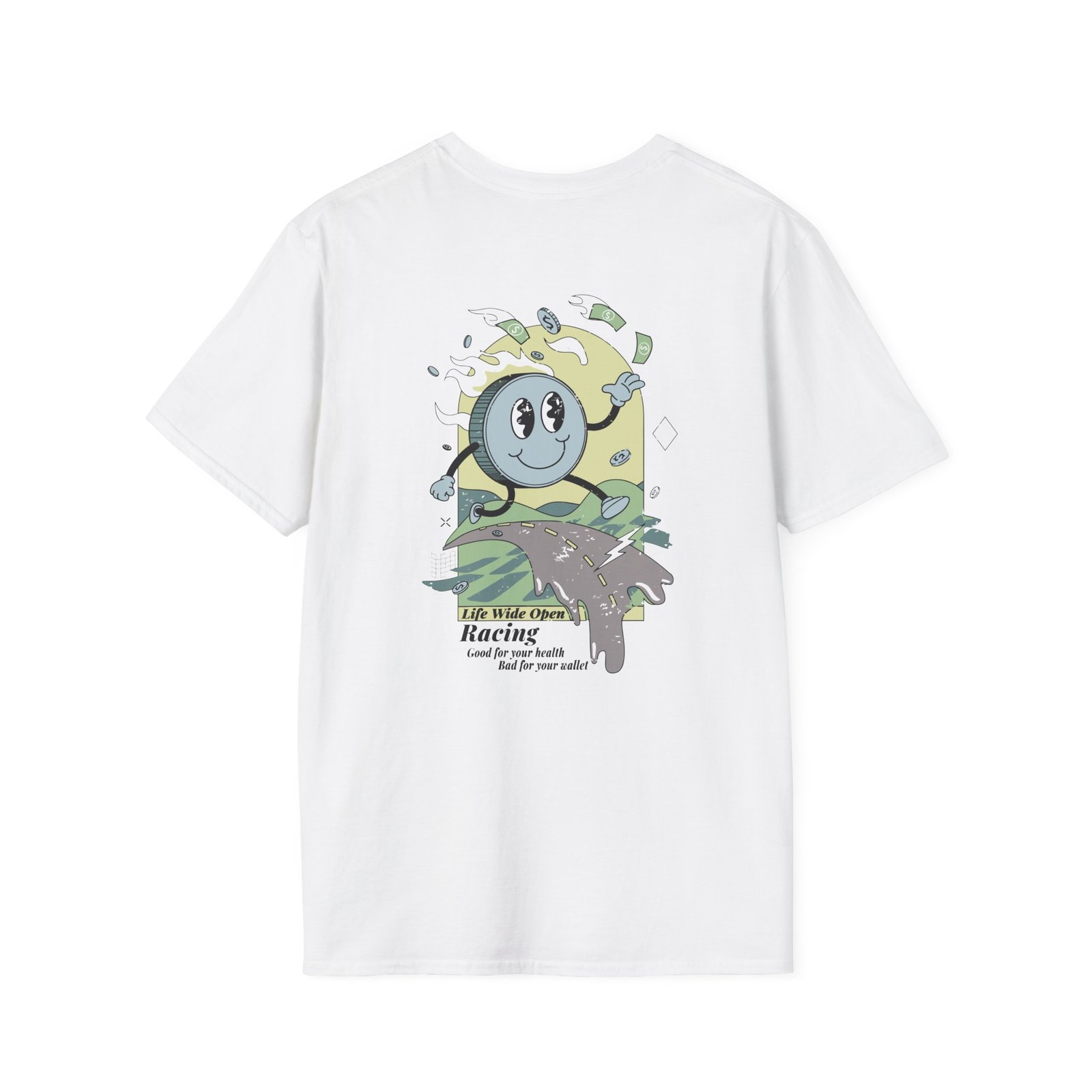 Cboystv Racing Coin Unisex Softstyle T-Shirt