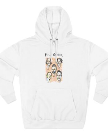 Blue October Caricature Three-Panel Fleece Hoodie