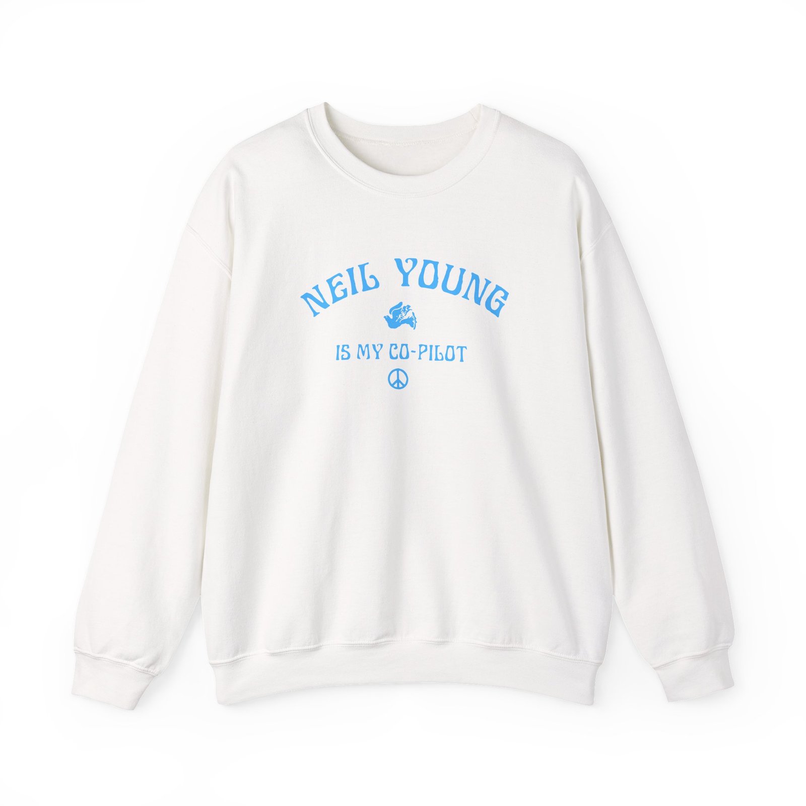Neil Young Co-pilot Unisex Heavy Blend™ Crewneck Sweatshirt