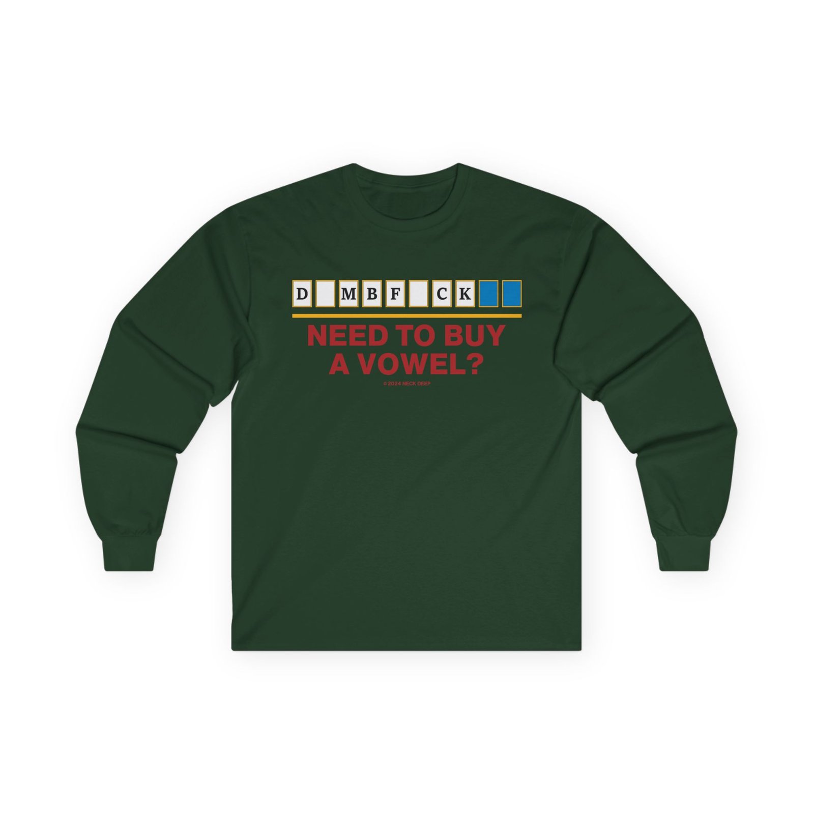 Neck Deep Vowel Unisex Ultra Cotton Long Sleeve Tee