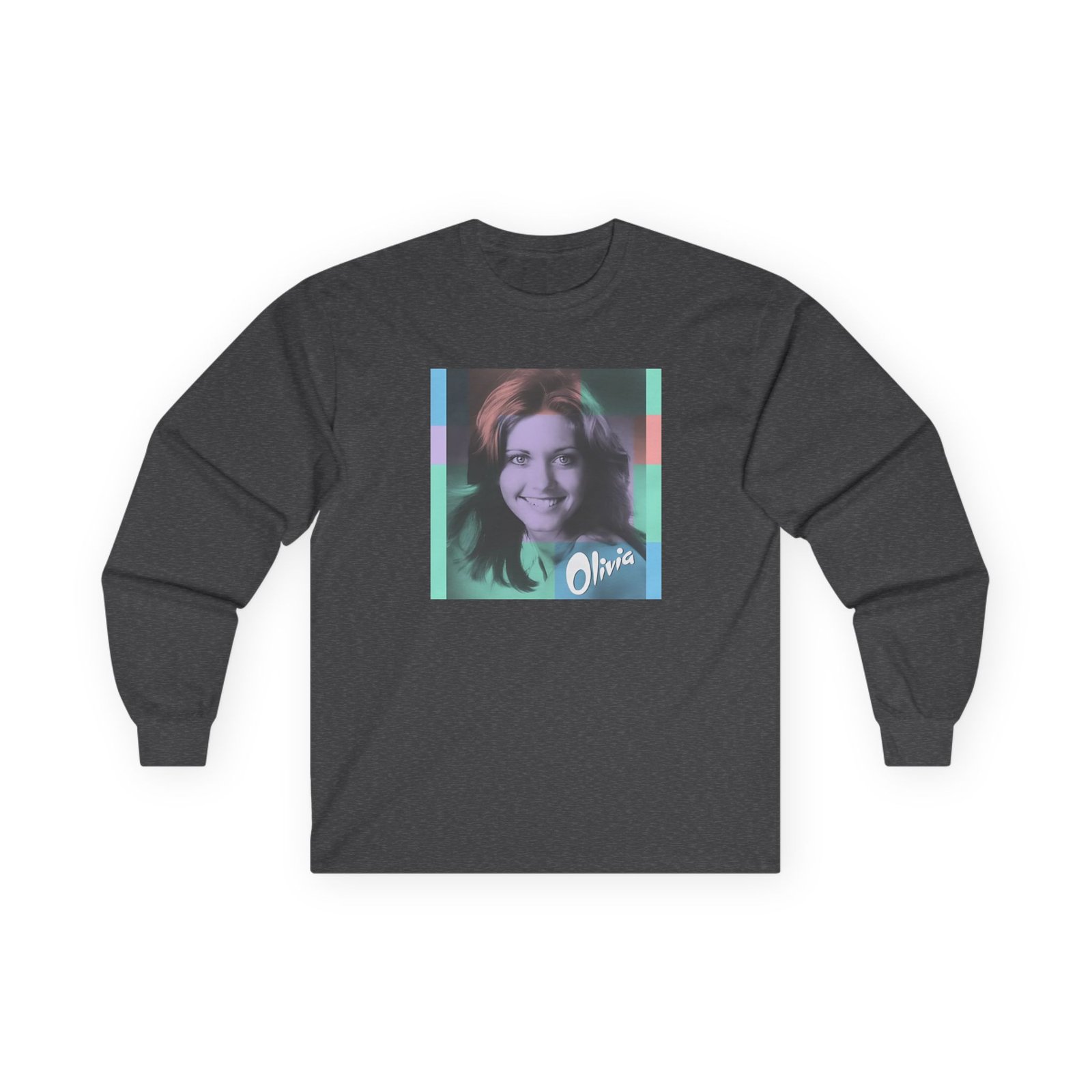 Olivia Newton John Color Block Unisex Ultra Cotton Long Sleeve Tee