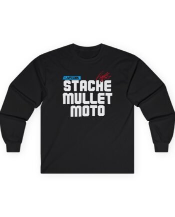 Aaron Plessinger Stache Mullet Moto Unisex Ultra Cotton Long Sleeve Tee