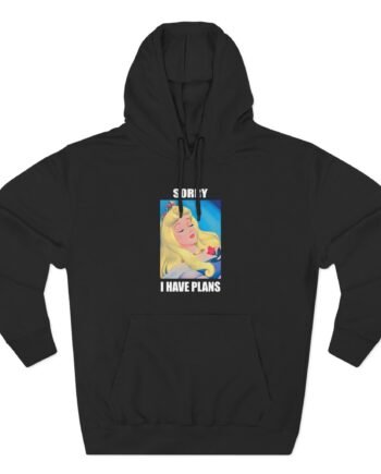 Elle Fanning Sorry I Have Plans Three-Panel Fleece Hoodie