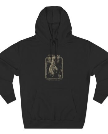 My Dying Bride the Ghost of Orion Woodcut Three-Panel Fleece Hoodie