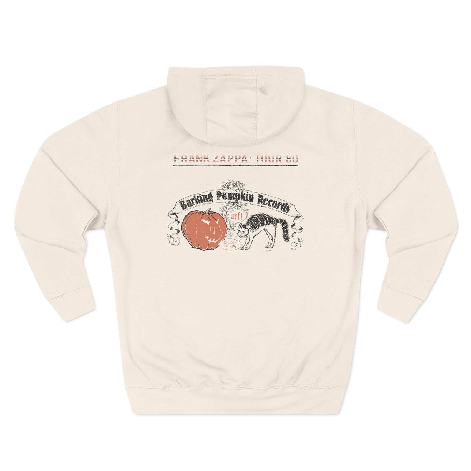 Frank Zappa Barking Pumpkin Record Three-Panel Fleece Hoodie