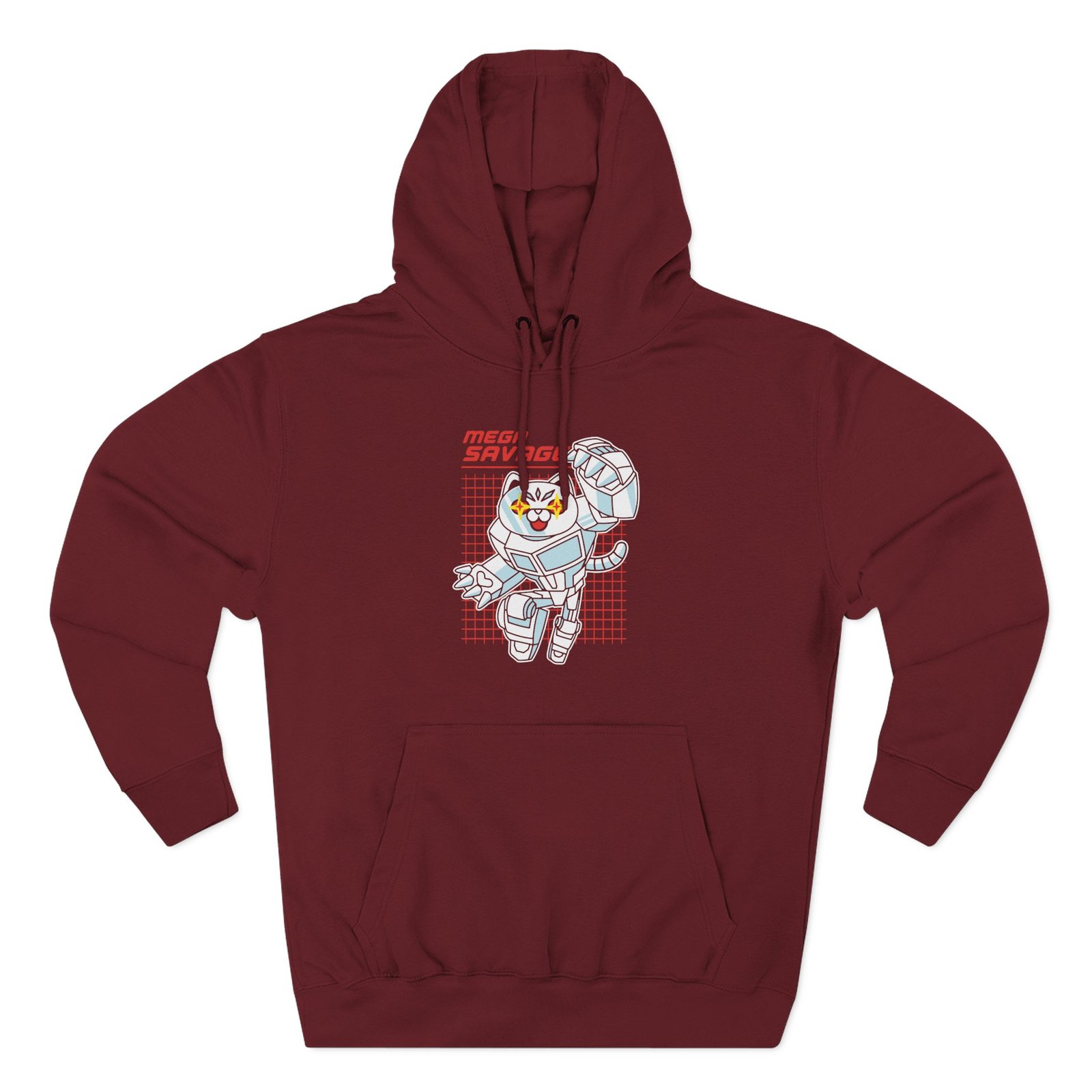 Popularmmos Mega Savage Three-Panel Fleece Hoodie