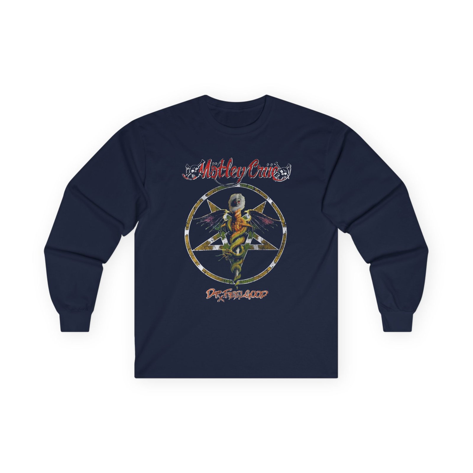 Motley Crue Feelgood Caduceus Unisex Ultra Cotton Long Sleeve Tee