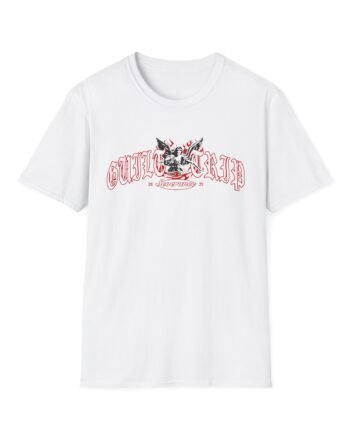 Guilt Trip Old English Angel Unisex Softstyle T-Shirt