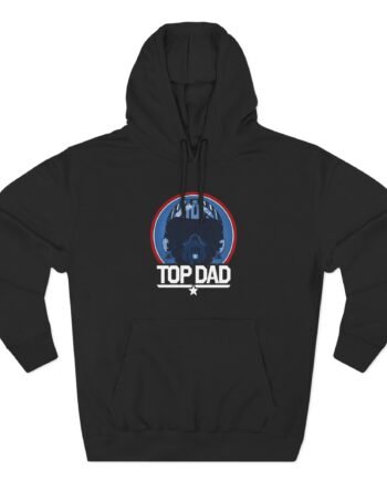 Top Gun Top Dad Helmet Three-Panel Fleece Hoodie