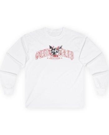 Guilt Trip Old English Angel Unisex Ultra Cotton Long Sleeve Tee