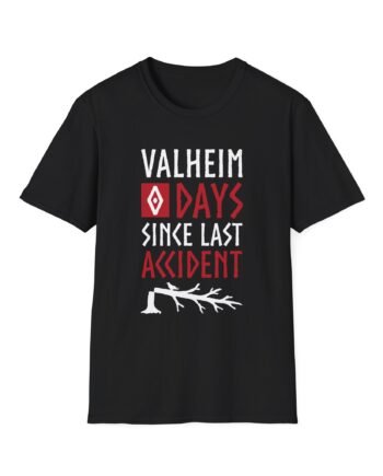 Valheim 0 Days Since Last Accident Unisex Softstyle T-Shirt